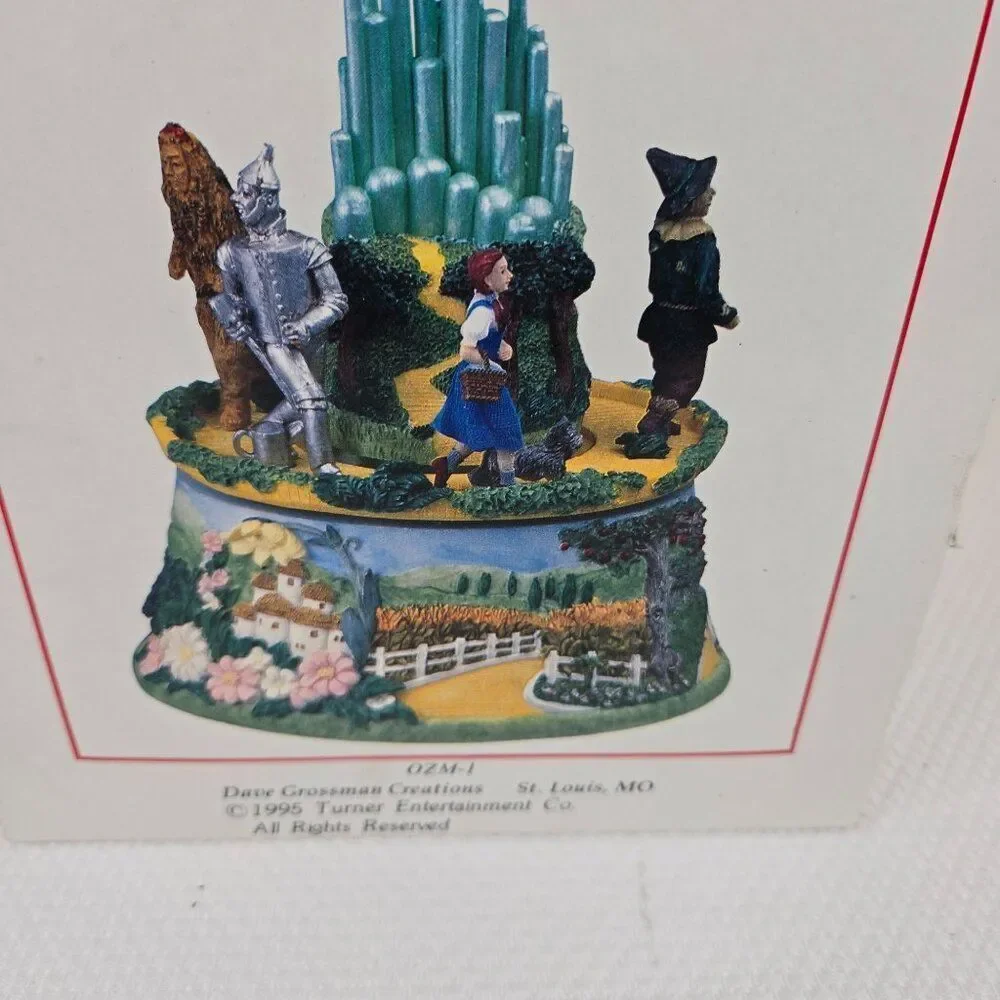 Vintage Wizard Of Oz Emerald City Resin Musical Figurine Dave Grossman 1995